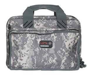 G-Outdoors Quad Pistol Range Bag with Magazine Storage & Dump Cups-Fall Camo