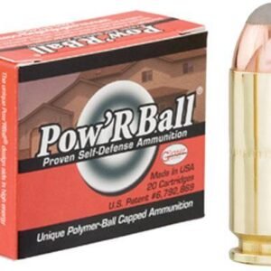 Glaser Pow'RBall Handgun Ammunition  .40 S&W 135 gr JHP 1325 fps 20/box
