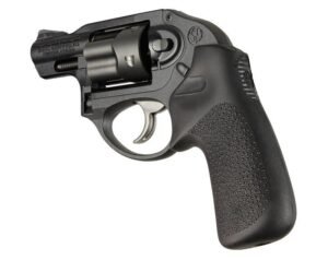 Hogue Ruger LCR/LCRx: Black Rubber Tamer Cushion Grip without Finger Grooves
