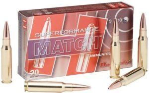 Hornady Superformance Match Rifle Ammunition .223 Rem 75 gr BTHP 2930 fps - 20/box