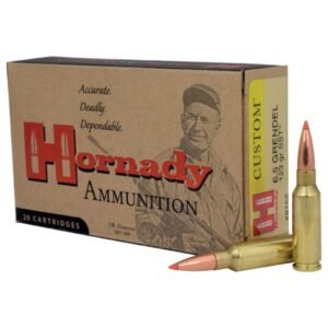 Hornady Custom Rifle Ammunition 6.5 Grendel 123 gr SST 2580 fps 20/ct