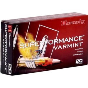 Hornady Superformance Varmint V-Max Rifle Ammunition .223 WSSM 55gr PT 2600 fps 20/ct