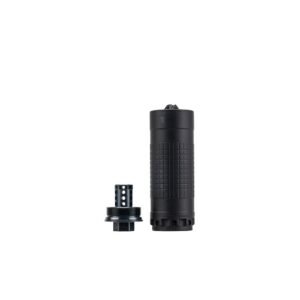 IWI Silencer 6K Direct Thread Suppressor 6mm Nickel Alloy/Stainless Steel 1/2"-28 HUB-T Mount Black