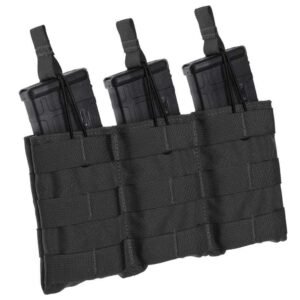 TacShield Triple Speed Load Rifle Molle Pouch-Black