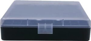 Berry's Mfg #008 (.40/45 ACP/10mm) Box Black w/Clear Lid - 100rd