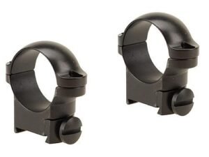 Leupold 2-Piece Solid Steel Ringmounts - Sako 1" Medium Matte Black