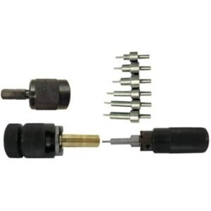 Lyman E-ZEE Trimmer Handgun Set & Pilots for 9mm .38 Spl .357 .40 S&W .44 Mag & 45 ACP