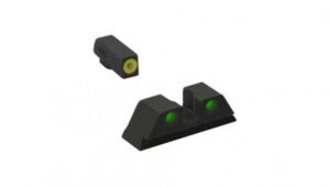 Meprolight ML41770 Hyper-Bright Yellow Ring Front/Green Rear Sights for S&W M&P Shield Shield Plus (Not EZ Models)