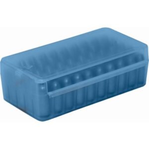 MTM Side Slide Handgun Ammo Box 9mm Luger Clear Blue