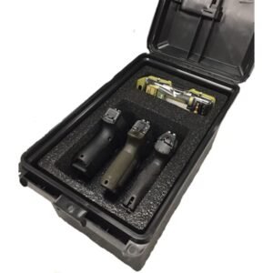 MTM Tactical Pistol Handgun Case fits 3 Handguns Dark Earth