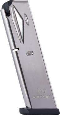 Mec-Gar Handgun Magazine Beretta 92FS M9 9mm HT Nickel 10/rd