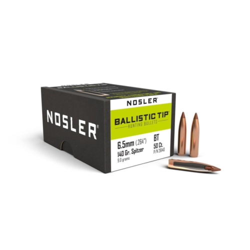 Nosler Ballistic Tip Hunting Rifle Bullets 6.5mm .264" 140 gr SBT-BTIP 50/ct