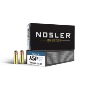 Nosler Match Grade Handgun Ammunition 9mm Luger 124 gr JHP 1150 fps 50/ct