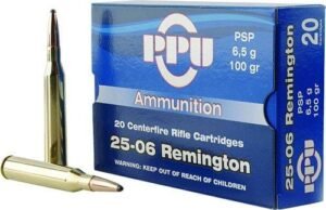 PPU Rifle Ammunition .25-06 Rem 100 gr PSP 3230 fps  20/ct