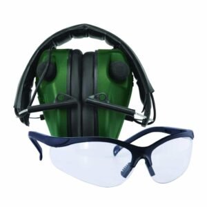 Caldwell E-MAX LoPro Electronic Muffs With Shooting Glasses
