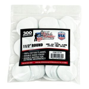 Pro-Shot 1 1/2" Round 100% Cotton Patches 300/ct