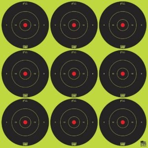 Pro-Shot 2" SplatterShot Green Bullseye Targets Peel and Stick 108/ct