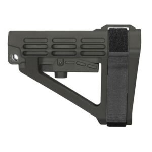 SB Tactical SBA4 5-Postion Adjustable Brace for AR-15 Stealth Grey