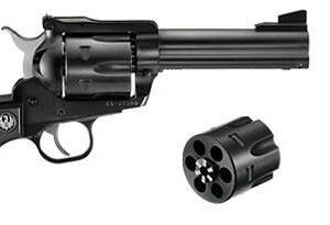 Ruger New Blackhawk Convertible SA Handgun .45 Colt/.45 ACP 6rd Capacity 4.62" Barrel Blued
