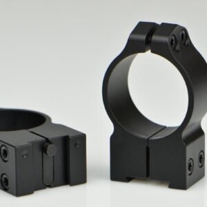 Warne 2-Piece Maxima Fixed Scope Ringmounts with Grooved Receiver Fits Tikka 30mm High Matte