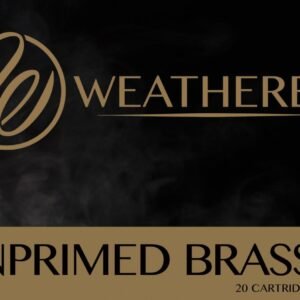 Weatherby Unprimed Brass Rifle Cartridge Cases 6.5mm / .300 Wby Mag 20/ct