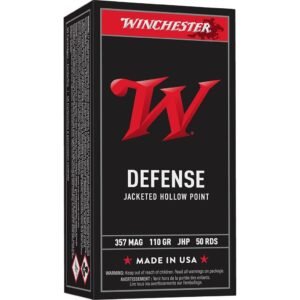 Winchester USA Handgun Ammunition .357 Mag 110 gr JHP 50/ct