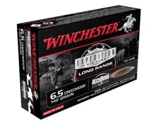 Winchester Expedition Big Game Long Range Rifle Ammunition 6.5 Creedmoor 142 gr. AB 2700 fps 20/ct