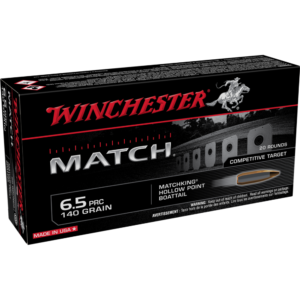 Winchester Match Rifle Ammunition 6.5 PRC 140 gr. BTHP 3030 fps 20/ct