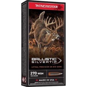 Winchester Ballistic Silvertip Rifle Ammunition .270 WSM 150 gr. PT 3120 fps 20/ct
