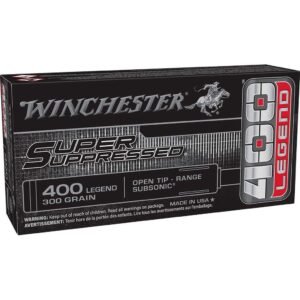 Winchester Super Suppressed Rifle Ammunition 400 Legend 300gr OTR 1060 fps 20/ct