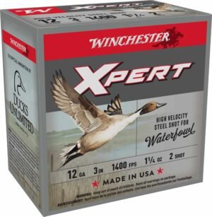 Winchester Xpert High-Velocity Steel Shotshells 12 ga 3" 1-1/4 oz 1400 fps #2 25/ct