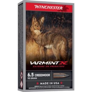 Winchester Varmint X Rifle Ammunition 6.5 Creedmoor 95gr PT 3300 fps 20/ct