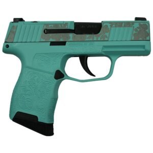 Sig Sauer "Gun & Roses-Robin's Egg Blue" P365 Optic Ready Handgun 9mm Luger 10rd Magazines(2) 3.1" Barrel X-RAY 3 Sights