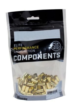 Sig Sauer Unprimed Brass Handgun Cartridge Cases .380 Auto 100/ct