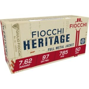 Fiocchi Pistol Shooting Dynamics Handgun Ammunition 7.62x38mmR 97 gr FMJ 1082 fps 50/box