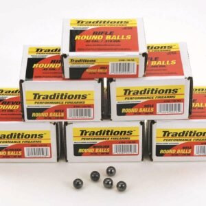 Traditions Muzzleloader Revolver Round Ball - Bulk Pack .44 cal .454" 140 gr  100/ct