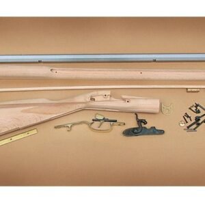 Traditions Black Powder Kentucky Rifle Build-It-Yourself Kit Select Raw Hardwood .50 Cal 33.5" White Barrel