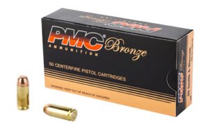 PMC Bronze .40 S&W Handgun Ammo - 180 Grain | FMJ-FP | 50rd Box