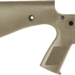 Wraithworks WARP-15 Polymer Complete AR15 Lower Receiver - FDE | Mil-Spec Parts Kit | Integral Buttstock & Textured Pistol Grip | Trap Door Buttplate