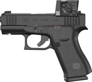 GLOCK G43X 9MM BLK 3.39" MOS8 RAIL