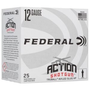 Federal Action Shotgun Truball Slug Shotshells 12ga 2-3/4" 438gr 1300 fps Slug 25/ct