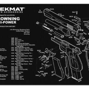 TekMat 11x17 Gun Cleaning Mat- Browning Hi Power