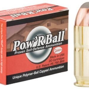 Glaser Pow'RBall Handgun Ammunition  .45 ACP 165 gr JHP 1225 fps 20/box