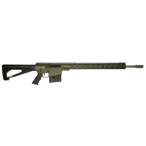 GLFA AR Long Action Rifle 6.5 PRC 5rd Magazine 24" Barrel MLOK Handguard OD Green Cerakote