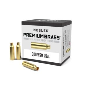 Nosler Unprimed Brass Rifle Cartridge Cases .300 WSM 25/ct