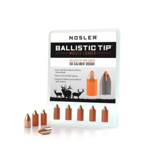 Nosler Ballistic Tip Muzzleloader Bullets .50 cal .458" 300 gr Spitzer 15/ct