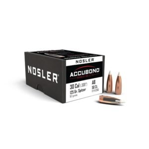 Nosler AccuBond Rifle Bullets .30 cal .308 125 gr SBT-ACB 50/ct