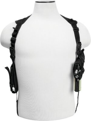 VISM by NcSTAR AMBI HORIZONTAL SHOULDER HOLSTER/DOUBLE MAG HOLDER/BLACK