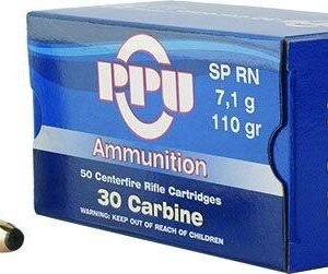 PPU Rifle Ammunition .30 Carbine 110 gr SP 1990 fps 50/ct