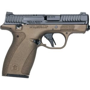 S&W Exclusive "Mid-Bro" M&P Bodyguard 2.0 No Thumb Safety Handgun .380 Auto 10(1)&12(1)rd Magazines 2.75" Barrel Midnight Bronze Grip